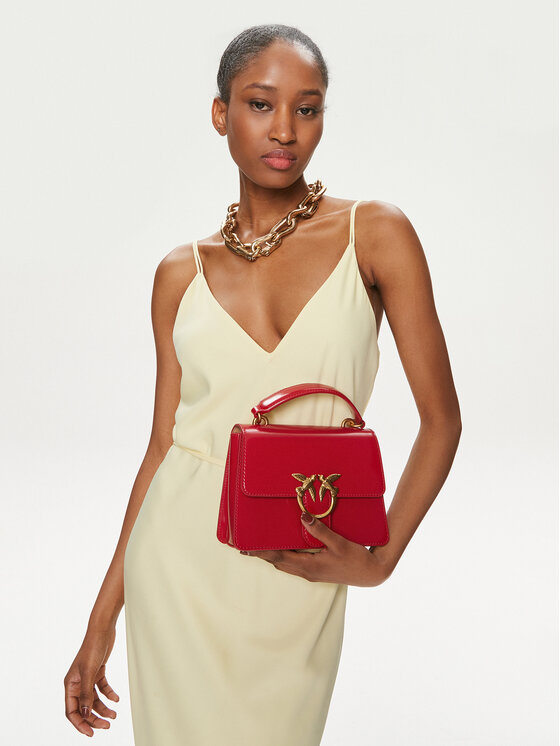 PINKO Pinko Ročna torba Love One Top Handle Mini Light 100071 A1EN Rdeča
