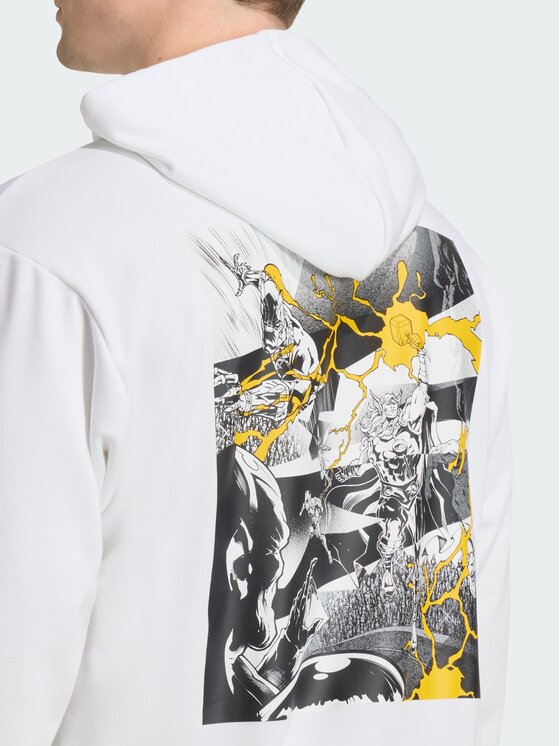 adidas adidas Bluza techniczna Real Madrid Avengers Biały Regular Fit