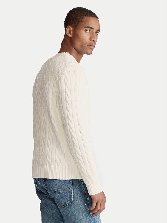 Polo Ralph Lauren Polo Ralph Lauren Sveter 710775885024 Écru Regular Fit