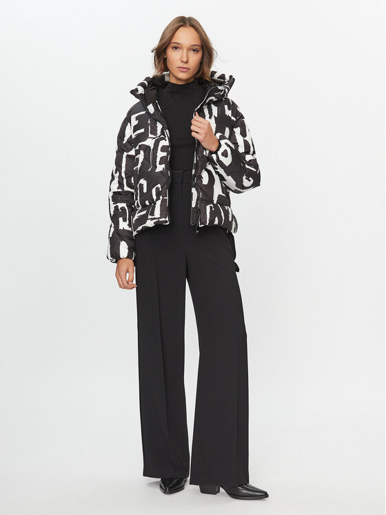 Deha Deha Пуховик D93840 Чорний Regular Fit