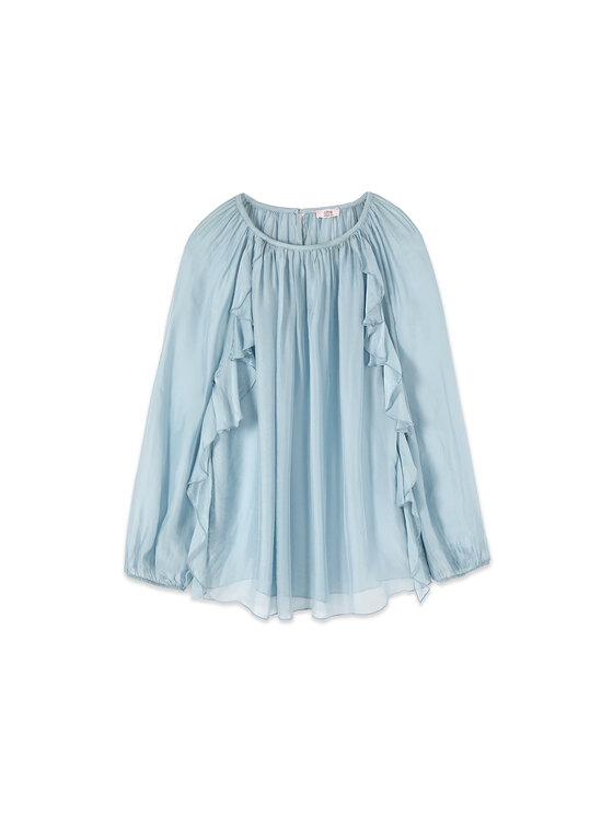 Oltre Oltre Blusa 2061J000836N015 Turchese Regular Fit