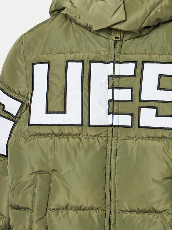 Guess Guess Kurtka puchowa L4BL04 WB240 Zielony Regular Fit