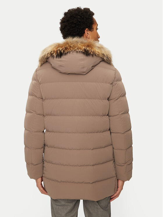 Hetregó Hetregó Giubbotto piumino Parker 8N436M Beige Regular Fit