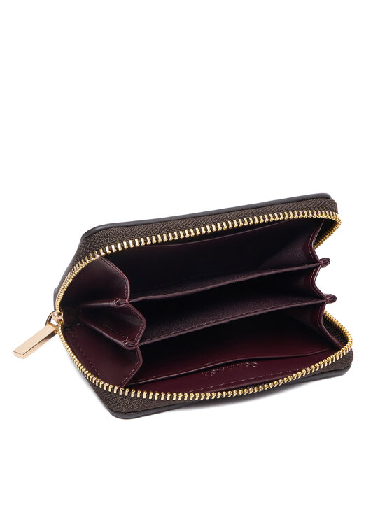 Calvin Klein Calvin Klein Piniginė Foil Glossy Square Zip Around LV04F1201G Ruda
