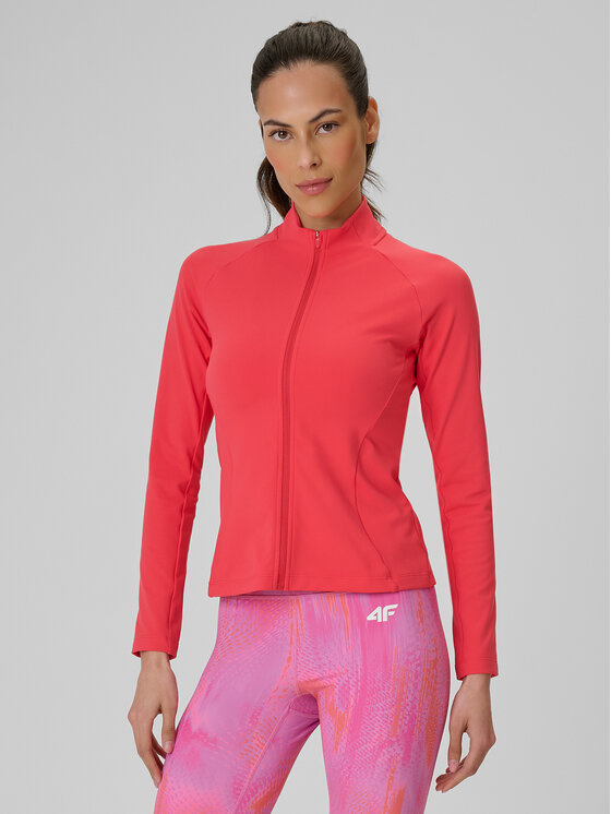 4F 4F Bluza ACTIVE BY NATURE Koralowy Slim Fit