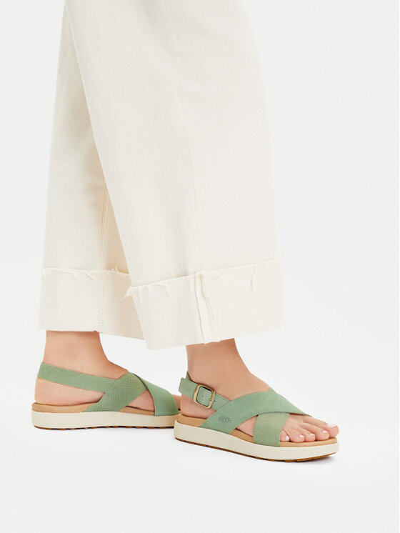 Keen Keen Sandales Elle Luxe Cross Strap 1030525 Zaļš