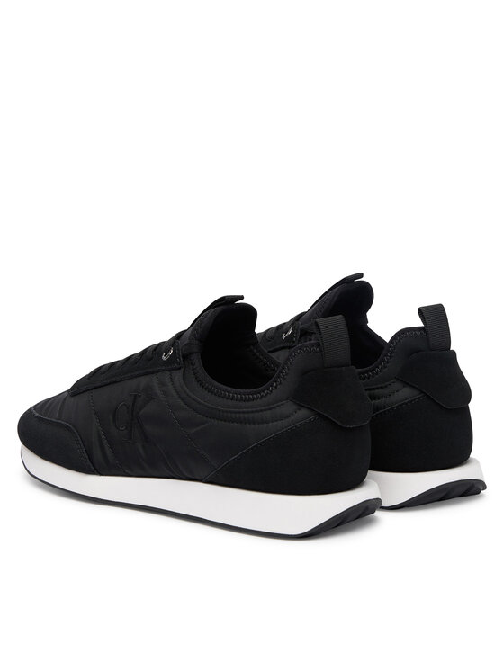 Calvin Klein Jeans Calvin Klein Jeans Sneakersy Retro Runner Sock Laceup Mix YM0YM01414 Černá