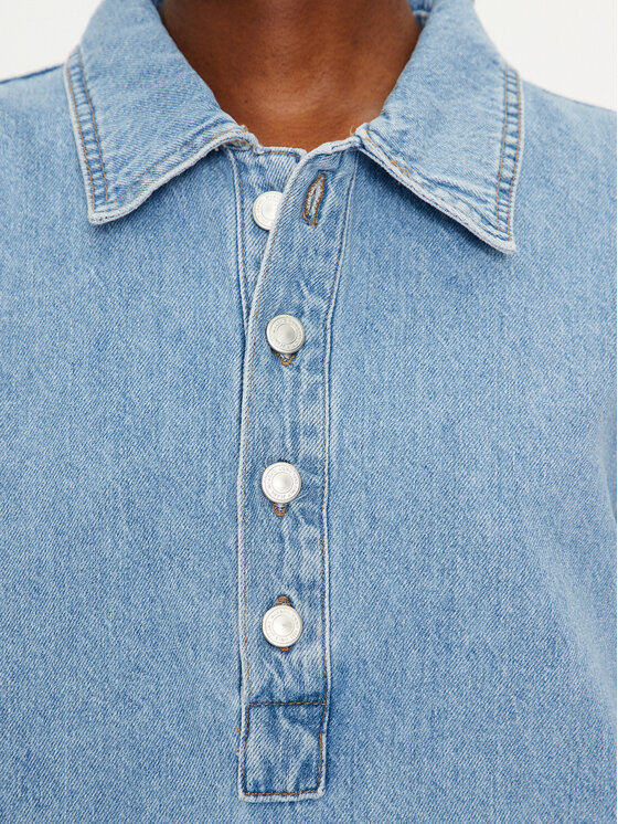 ONLY ONLY Sukienka jeansowa Gry 15335635 Niebieski Regular Fit