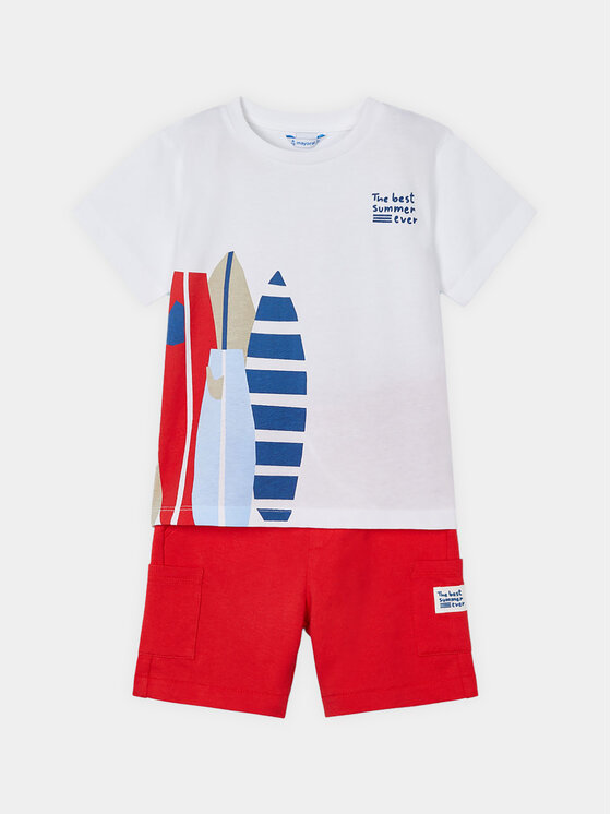 Mayoral Mayoral Set T-Shirt und Shorts 3603 Rot Regular Fit