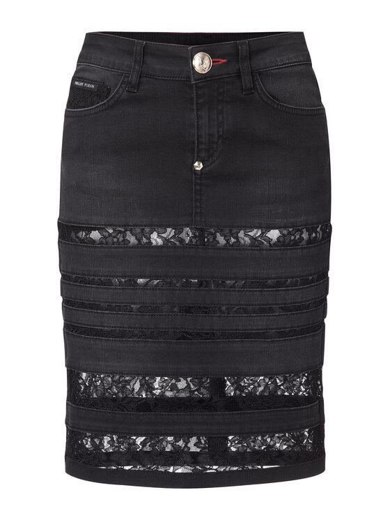 PHILIPP PLEIN PHILIPP PLEIN Gonna midi 30770 Nero