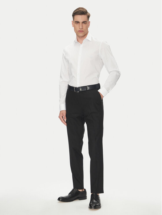 Calvin Klein Calvin Klein Koszula Essential LV019EU000 Biały Slim Fit