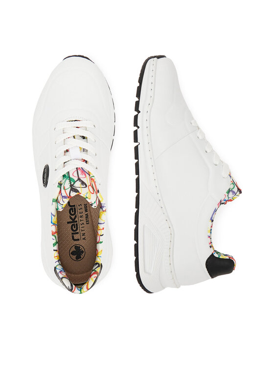 Rieker Rieker Sneakersy M4903-80 Biela
