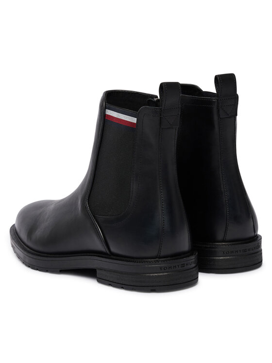 Tommy Hilfiger Tommy Hilfiger Polokozačky Cleated Hilifger W FM0FM05728 Černá
