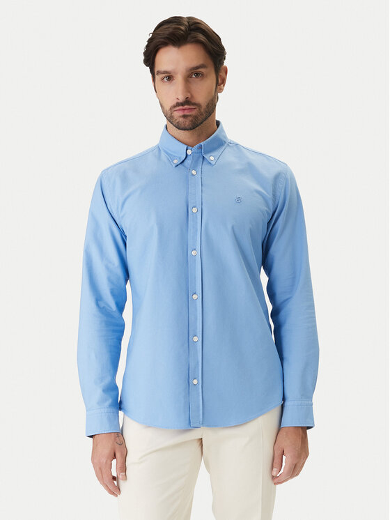BOSS Cămașă H-Roan 50555920 Albastru celest Slim Fit