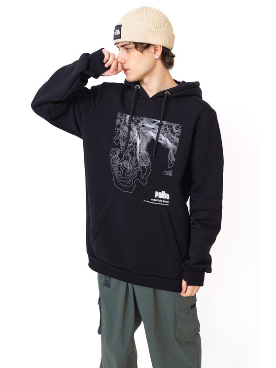 Palto Palto Bluza Mountain Peak Czarny Long Fit