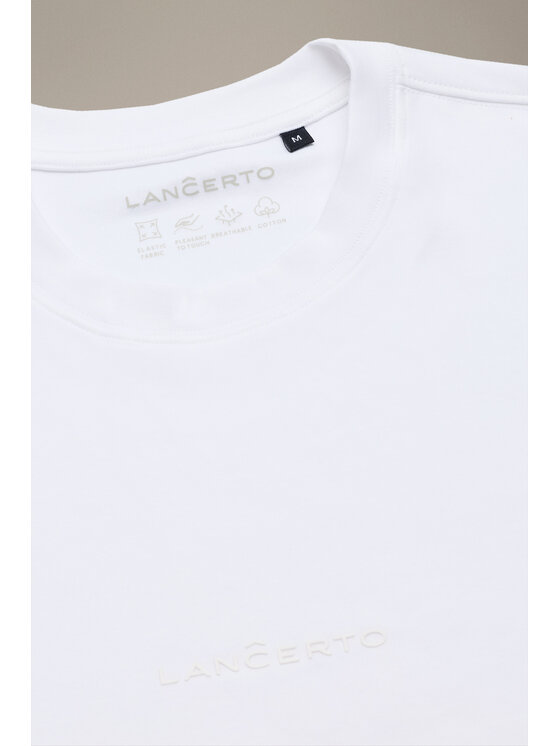 Lancerto Lancerto T-Shirt Giordano Biała TS073126000004 Biały Regular Fit