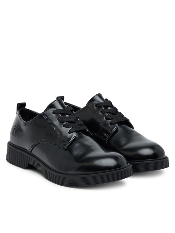 Calvin Klein Calvin Klein Oxfordy Low Cut Lace-Up Shoe V3X4-83182-1453 D Czarny