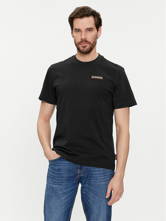 Napapijri Napapijri T-Shirt Iaato NP0A4HFZ Černá Regular Fit