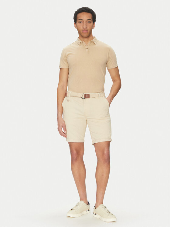 INDICODE INDICODE Pantalon scurți din material Inconor 70-060 Verde Regular Fit