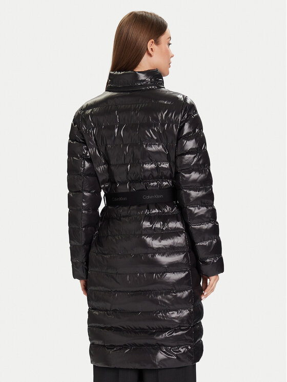 Calvin Klein Calvin Klein Зимно палто LV044D543G Черен Slim Fit