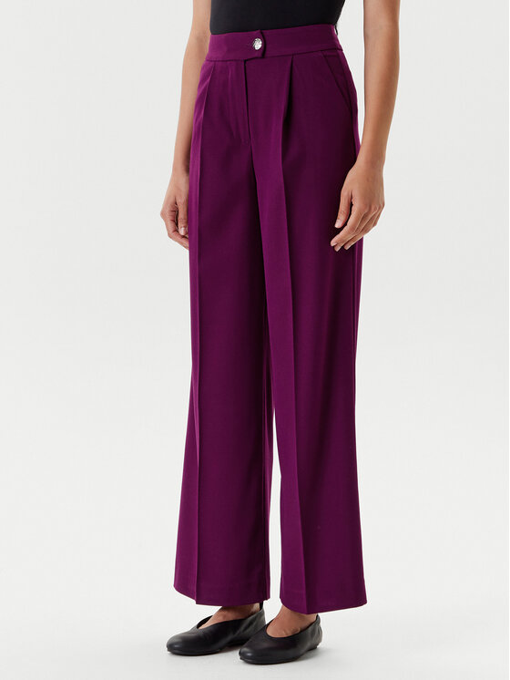 United Colors Of Benetton United Colors Of Benetton Pantaloni din material 47UPDF07R Violet Regular Fit