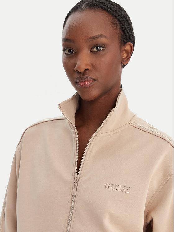 Guess Guess Bluză V5BQ15 KCX22 Bej Regular Fit