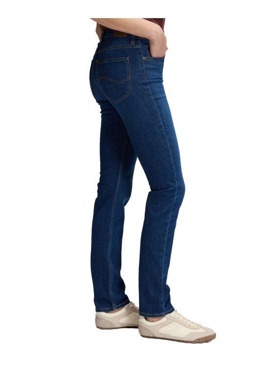 Lee Lee Jeansy 112385830 Niebieski Straight Leg