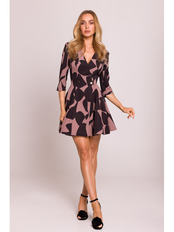 Made of Emotion Made of Emotion Sukienka koktajlowa M849 Różowy Premium Fit