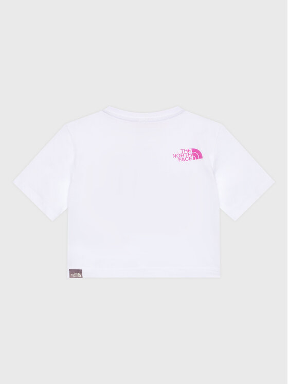 The North Face The North Face Tričko Crop Easy NF0A83EU Biela Regular Fit
