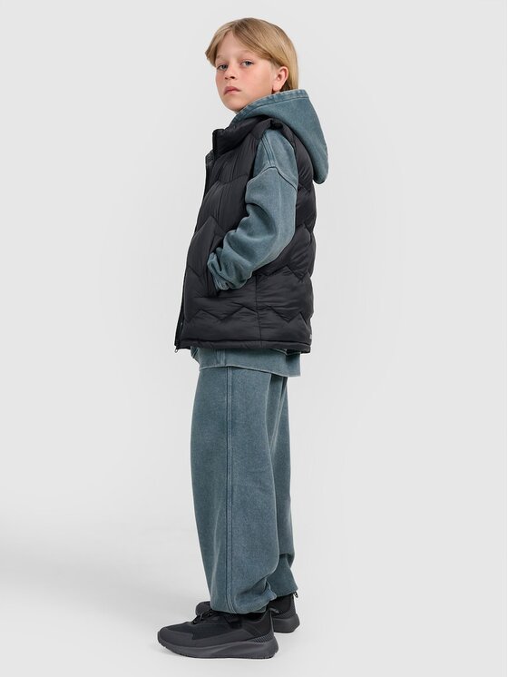 4F 4F Gilet 4FJRAW25TVJAM325-20S Nero Regular Fit