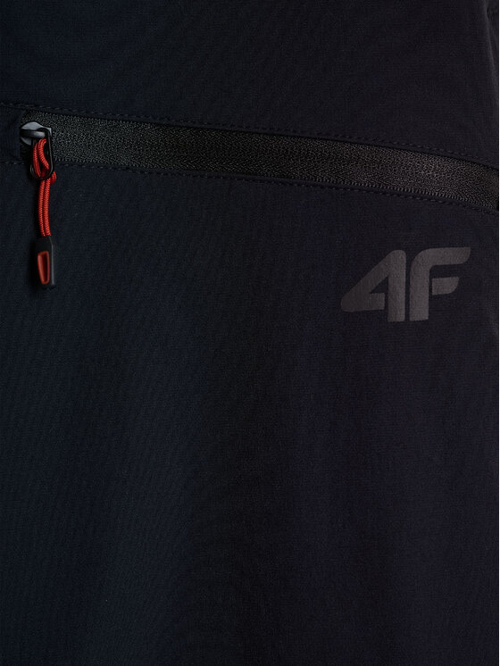 4F 4F Spodnie outdoor TREKKING Czarny Regular Fit