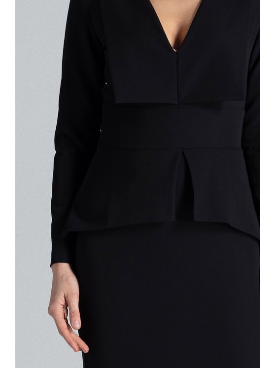 Lenitif Lenitif Vestito K491 Nero Regular Fit