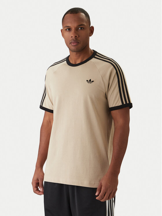 adidas adidas Tričko 3-Stripes KE7964 Béžová Regular Fit
