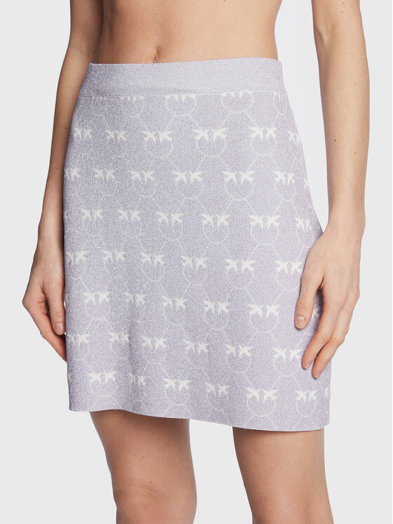 Pinko Fialová Mini Sukně