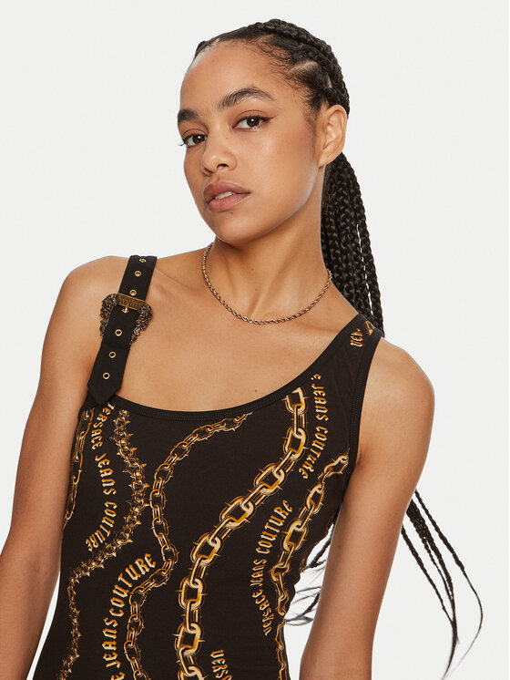 Versace Jeans Couture Versace Jeans Couture Kasdieninė suknelė 77HAO978 Juoda Slim Fit