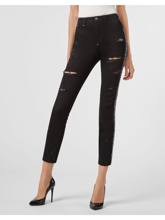 PHILIPP PLEIN PHILIPP PLEIN Jeggins 30898 Černá