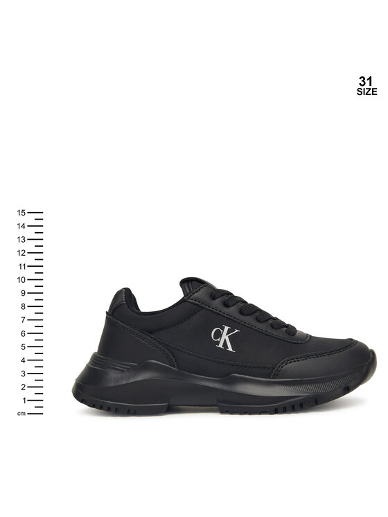 Calvin Klein Calvin Klein Сникърси Low Cut Lace Up V3A9-83105-1695 S Черен