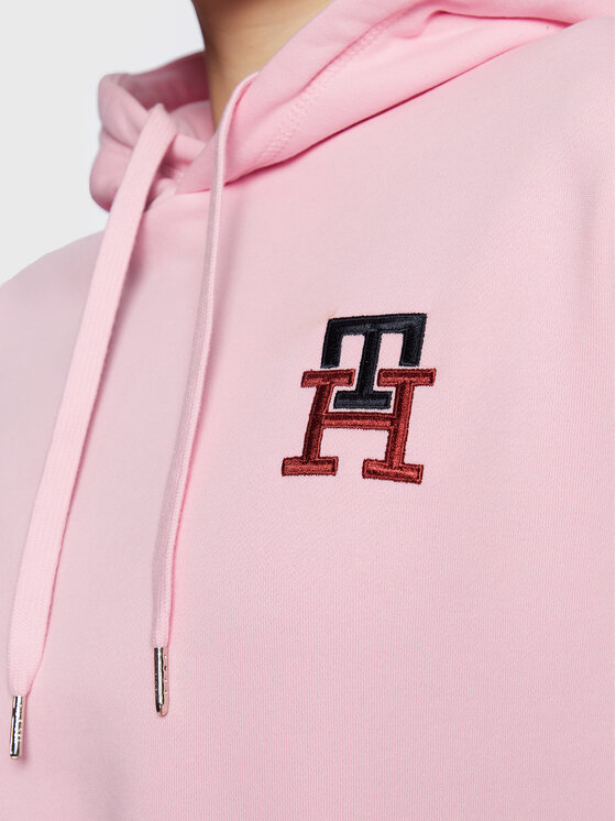 Felpa Monogram WW0WW37434 Rosa Regular Fit