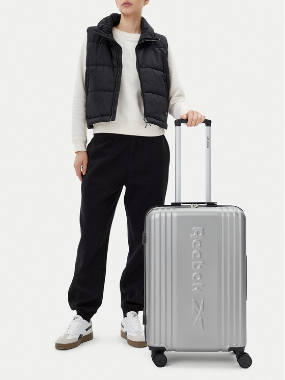 Reebok Reebok Közepes bőrönd RBK-WAL-003-07-CCC-M Ezüst