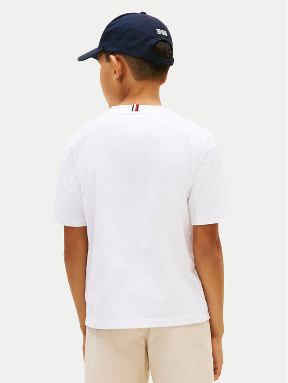 Tommy Hilfiger Tommy Hilfiger Majica KB0KB10267 Bela Regular Fit