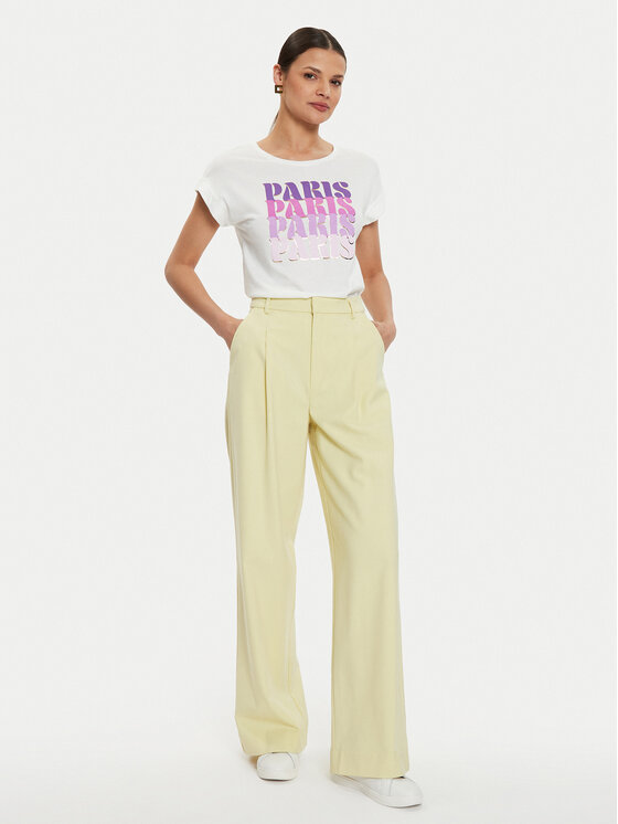 Morgan Morgan T-krekls 241-DPARIS Balts Regular Fit