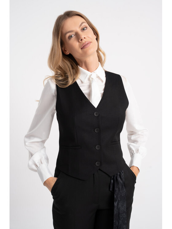 CLICK CLICK Vesta 71-0100 Čierna Slim Fit