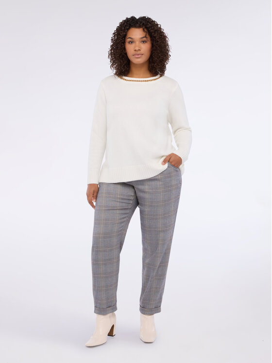 Fiorella Rubino Fiorella Rubino Pantaloni di tessuto P017T005087N0V2 Grigio Regular Fit