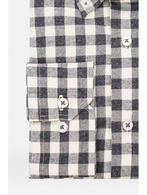 Lancerto Lancerto Koszula Teramo KO051222000065 Szary Slim Fit