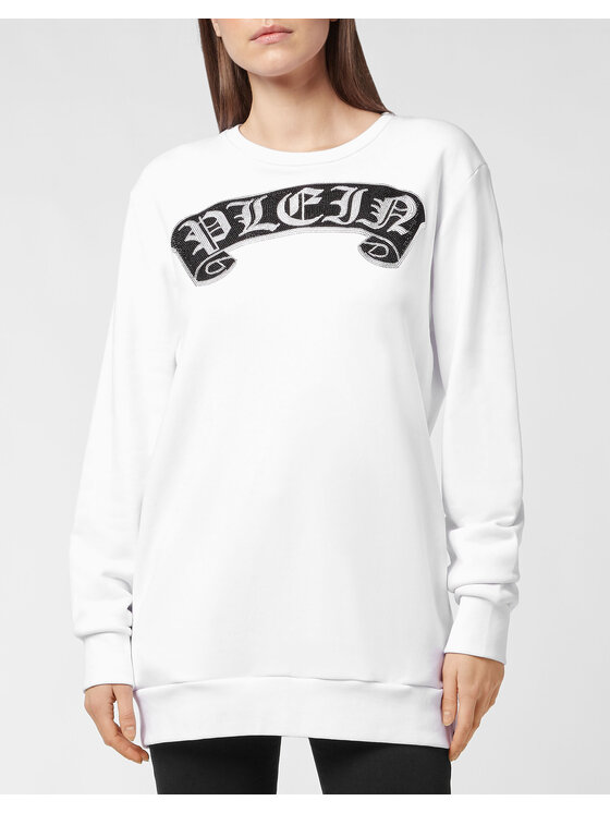 PHILIPP PLEIN PHILIPP PLEIN Bluza 905 Biały Regular Fit