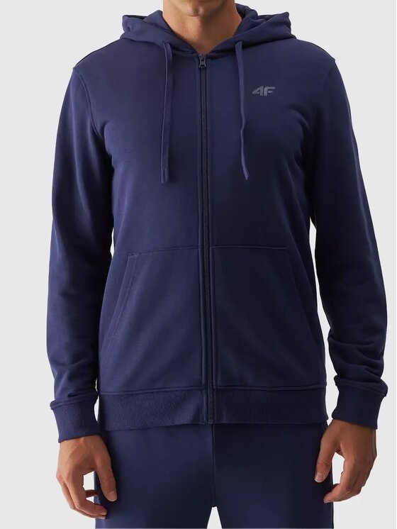 4F 4F Mikina 4FWMM00TSWSM1466-31S Tmavomodrá Regular Fit