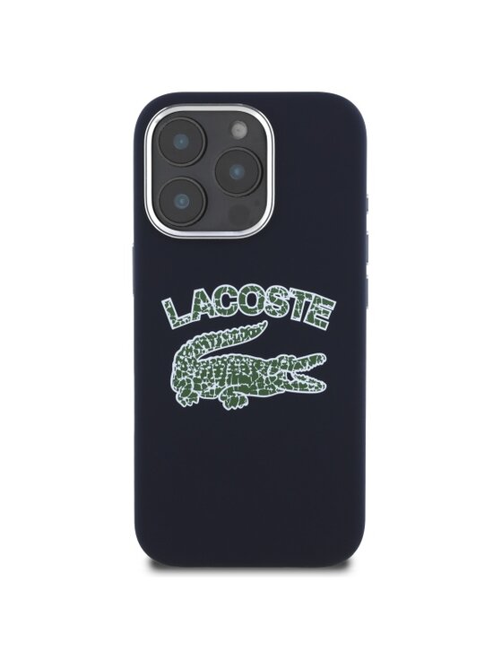 Lacoste Lacoste Etui na telefon Silicone Cracked Logo Granatowy