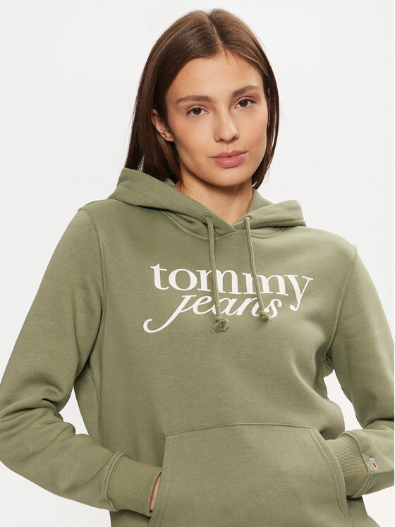 Tommy Jeans Tommy Jeans Bluza DW0DW20170 Zielony Regular Fit
