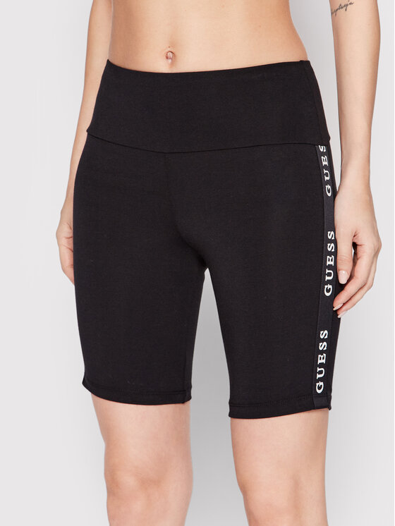 Guess Guess Pantaloni scurți ciclism V2YD12 KABR0 Negru Slim Fit