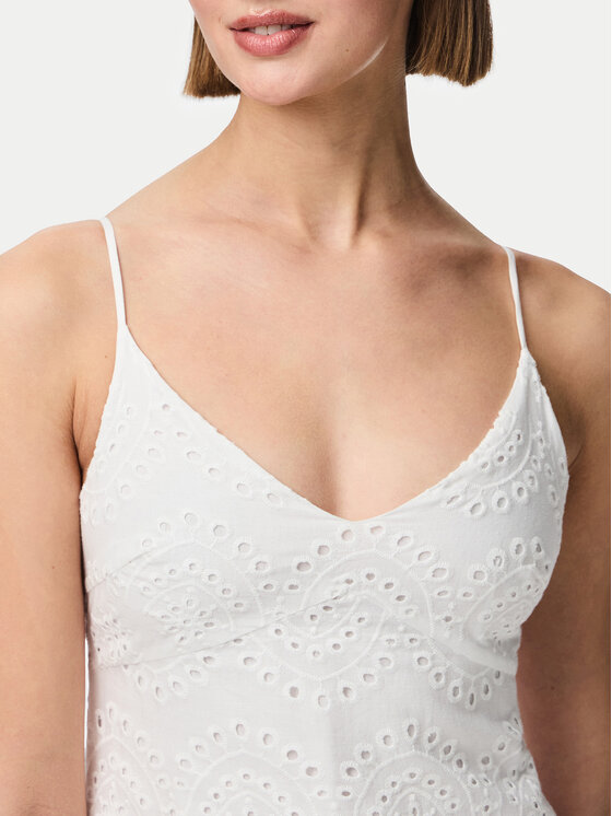 Pieces Pieces Suvekleit Vilde 17156565 Valge Regular Fit